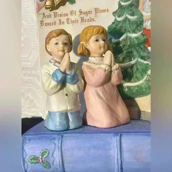 Vintage, 1988 Lefton Children and Santa Music Box with Original Box - Picture 2 of 16